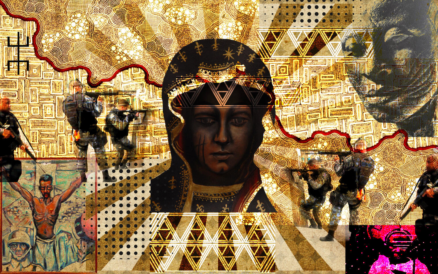 WITNESSES by Bianca Turner — digital collage series, AI Artfair, ApertΩArts